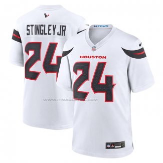 Maglia NFL Game Houston Texans Derek Stingley JR. Bianco