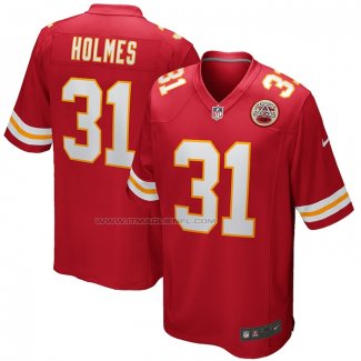 Maglia NFL Game Kansas City Chiefs Priest Holmes Retired Rosso