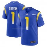 Maglia NFL Game Los Angeles Rams Number 1 Groom Blu