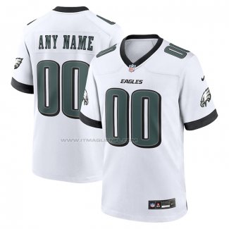 Maglia NFL Game Philadelphia Eagles Personalizzate Bianco