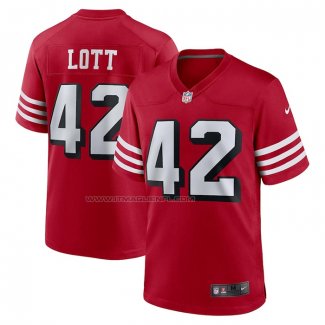 Maglia NFL Game San Francisco 49ers Ronnie Lott Retired Alternato Rosso