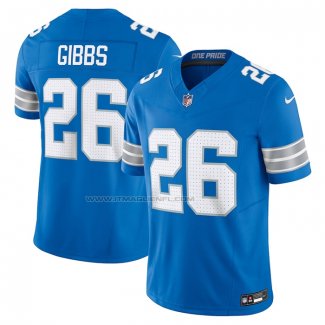 Maglia NFL Limited Detroit Lions Jahmyr Gibbs Vapor F.U.S.E. Blu