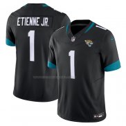 Maglia NFL Limited Jacksonville Jaguars Travis Etienne Vapor F.U.S.E. Nero